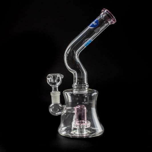 The Kristy Glass Bong - Pink Waterfall