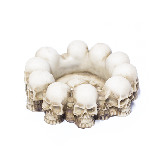 ASHTRAY - WHITE SKULLS The Bong Shop