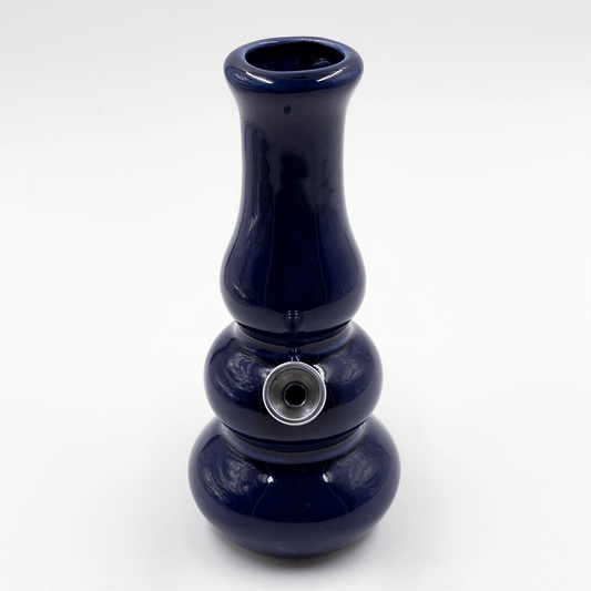 Aladdin Triple Bubble Ceramic Bong - Blue The Bong Shop