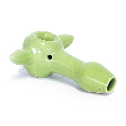CERAMIC PIPE - ALIEN GREEN The Bong Shop