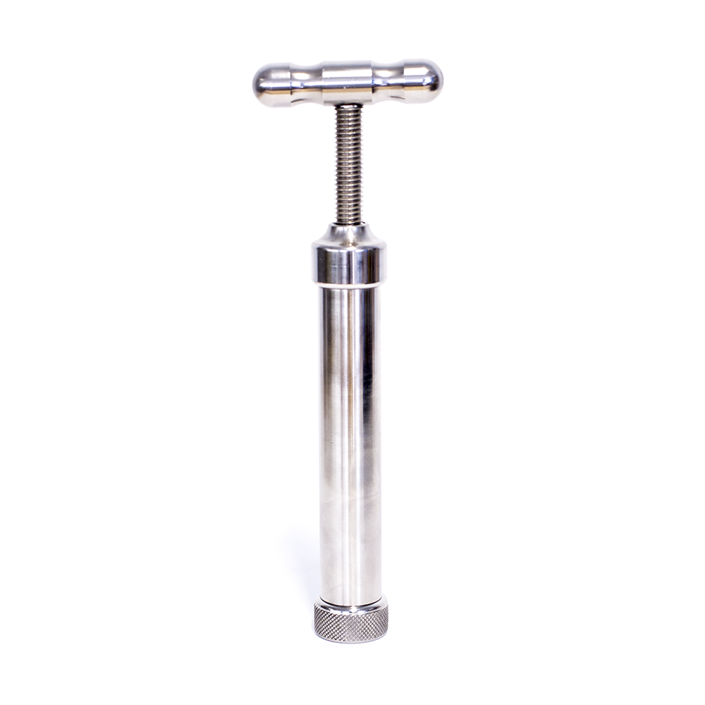 PRESS - LARGE STEEL PRESS 19mm x 138mm The Bong Shop