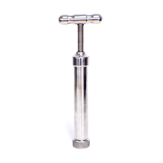 PRESS - LARGE STEEL PRESS 19mm x 138mm The Bong Shop