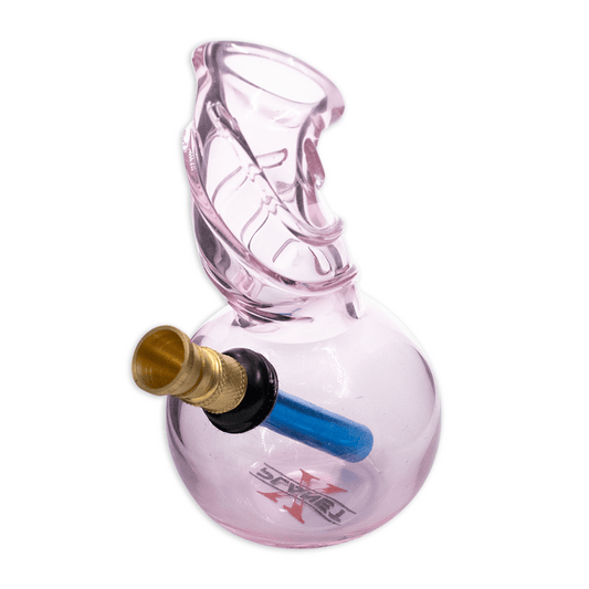 PLANET X - TINK - PINK GLASS MINI BONG Planet X