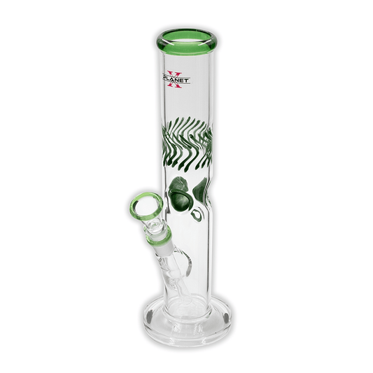 Warp Glass Bong - Green Planet X