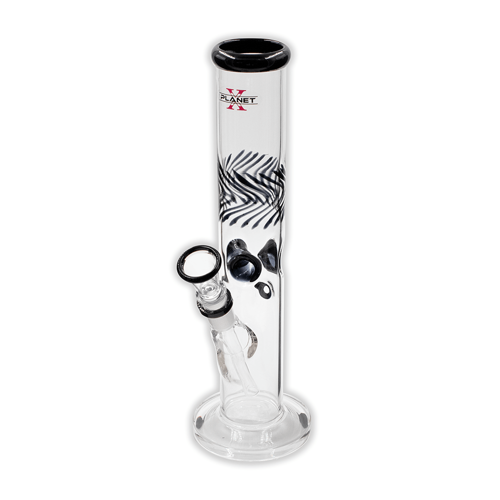 Warp Glass Bong - Black Planet X