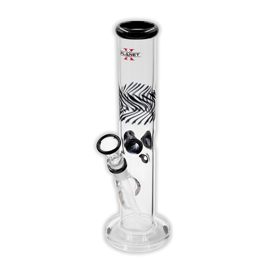 Warp Glass Bong - Black Planet X