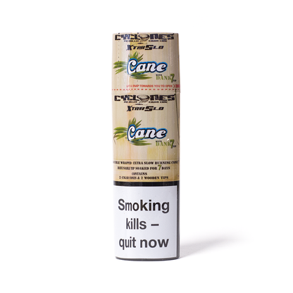 CYCLONES - EXTRA SLOW CANE W/WOOD TIPS X 2 Cyclones