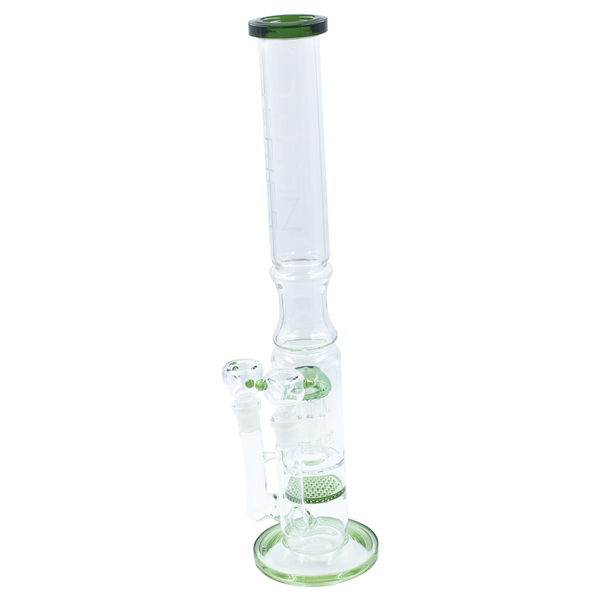 Titan Series | Double Delta Glass Bong (Deluxe Wooden Box Edition) Waterfall
