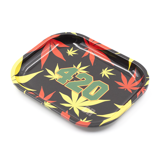 ROLLING TRAY - 420 LEAVES 18 X 14 The Bong Shop