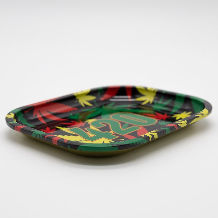 ROLLING TRAY - 420 LEAVES 18 X 14 The Bong Shop