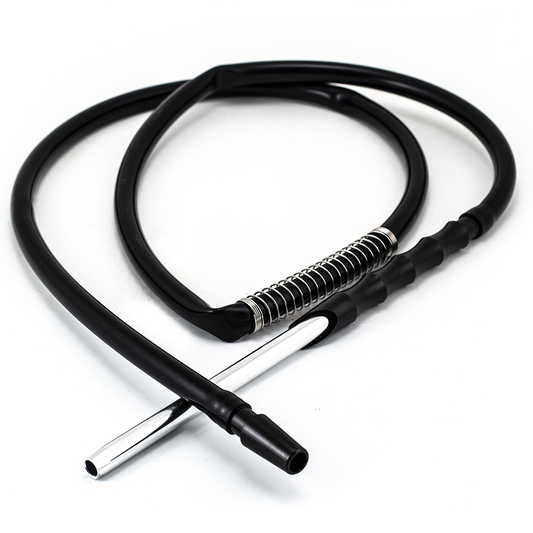 SPARE HOSE 1.9M SILICONE ALUMINIUM LARGE ZINC ALLOY HOOKAH MIX CLR The Bong Shop