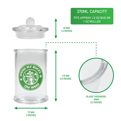 Badass Stash Jar - Spend My Bucks (370ml) Badass