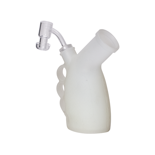 PULSAR - RIP SILICONE KNUCKLE BUBBLER DAB RIG - GLOW IN THE DARK The Bong Shop
