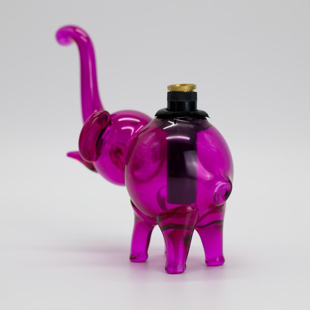 ELLIE THE ELEPHANT GLASS MINI BONG - HOT PINK The Bong Shop