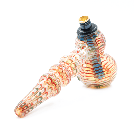 GLASS HAMMER PIPE - HAND PAINTED W/ GECKO PLANET X Planet X