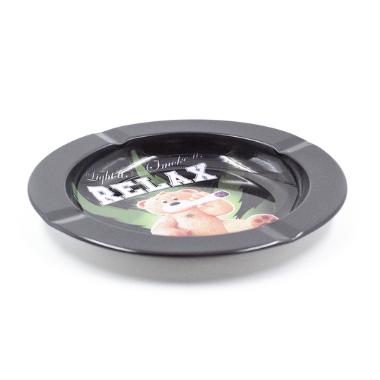 ASHTRAY - METAL RELAX SMOKING BEAR The Bong Shop