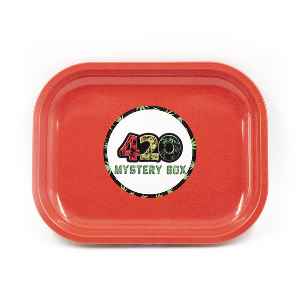 ROLLING TRAY - 420 MYSTERY BOX RED 18 X 14cm The Bong Shop