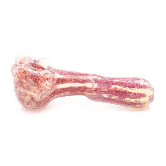 Plumbus Bent Glass Pipe - Pink The Bong Shop