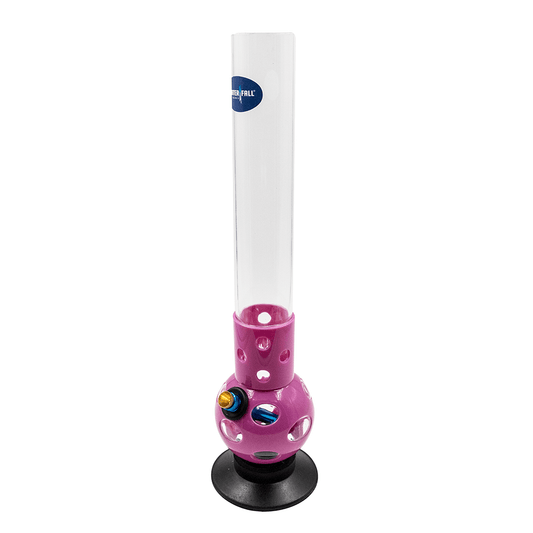 Lilac Bubble Acrylic Bong - Purple Waterfall