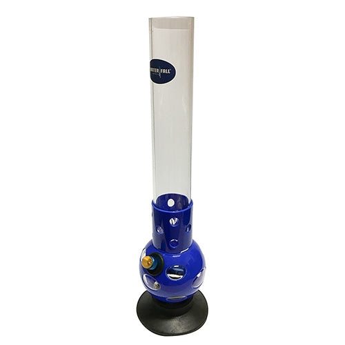 Lilac Bubble Acrylic Bong - Blue Waterfall