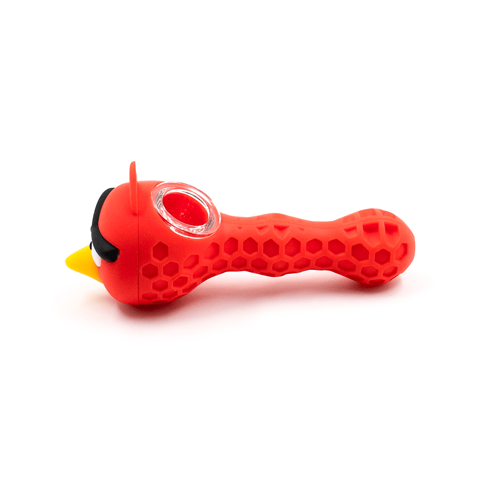 PIPE- SILICONE MAD RED BIRD The Bong Shop