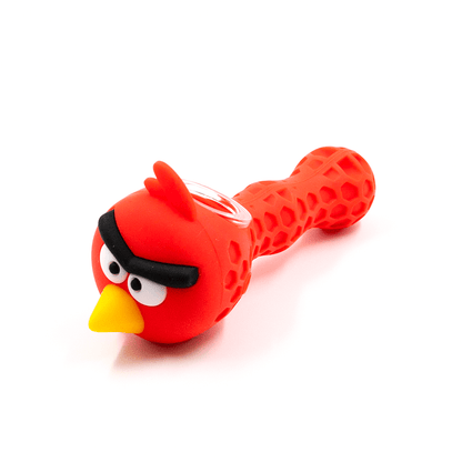 PIPE- SILICONE MAD RED BIRD The Bong Shop