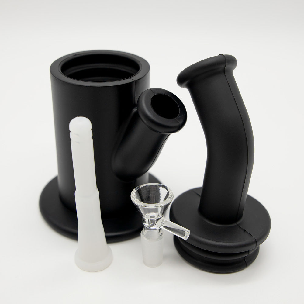 Fuel Up Silicone Bong - Black The Bong Shop