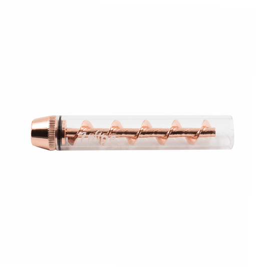 PIPE- GLASS TWIST PIPE - ROSE GOLD Puffco