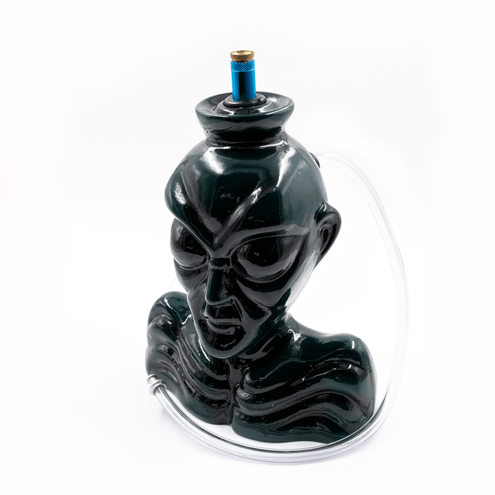 Alien Ceramic Hose Bong - Dark Green The Bong Shop