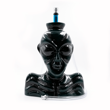 Alien Ceramic Hose Bong - Dark Green The Bong Shop