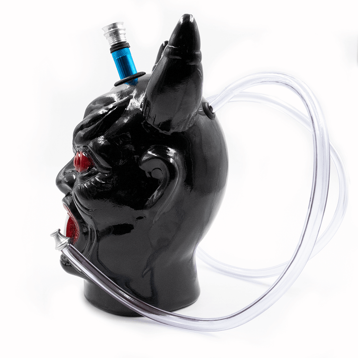 DEMON HEAD - CERAMIC HOOKAH BONG WITH 2 HOSES - 24CM – The Bong Shop