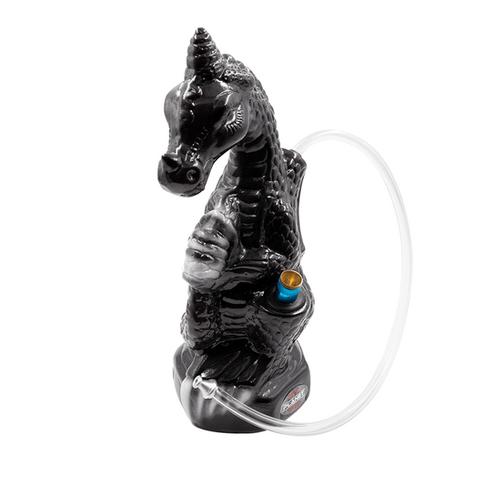 Dragon Ceramic Hose Bong - Purple The Bong Shop