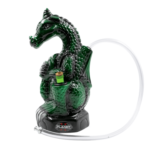Dragon Ceramic Hose Bong - Green The Bong Shop