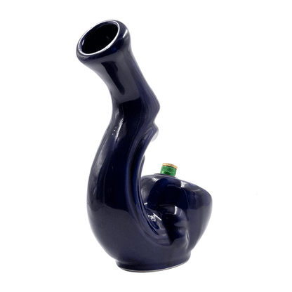 Sherlock Gripper Ceramic Bong - Blue The Bong Shop