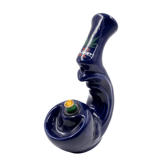 Sherlock Gripper Ceramic Bong - Blue The Bong Shop