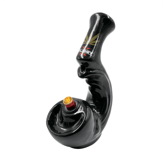 Sherlock Gripper Ceramic Bong - Black The Bong Shop