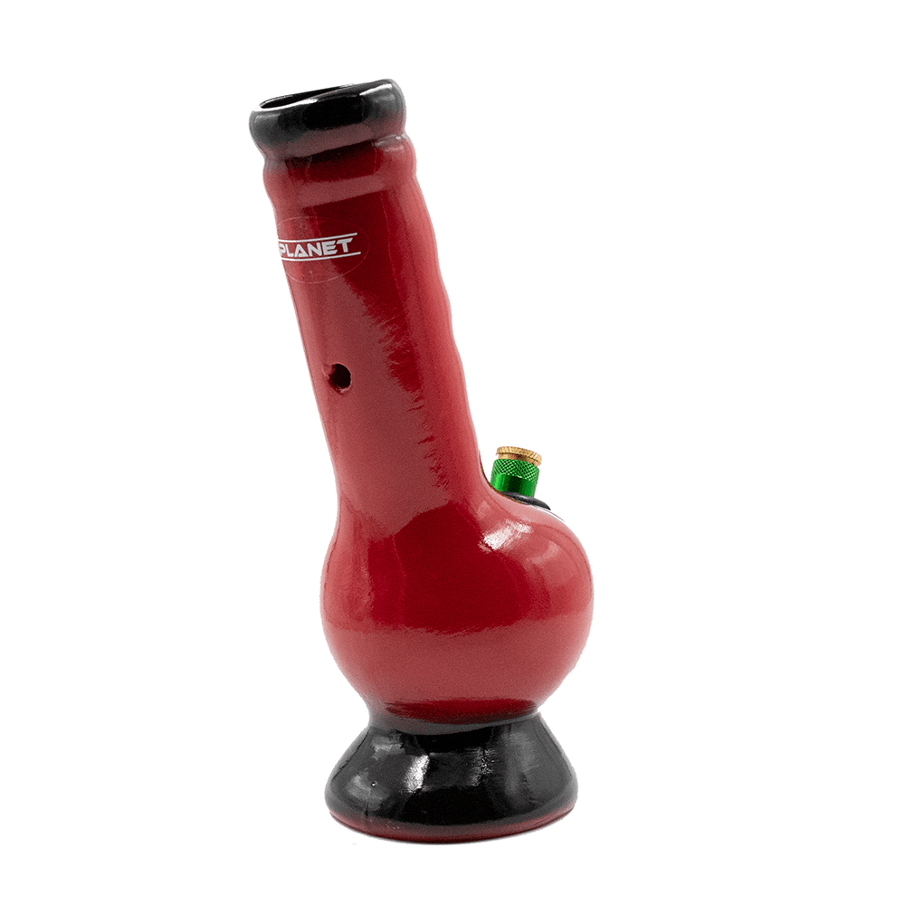 Bubble Ceramic Bong - Dark Red The Bong Shop