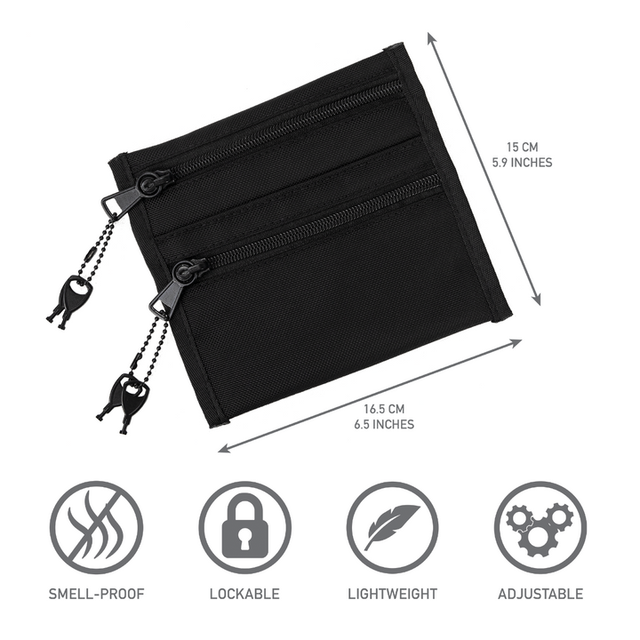 Smellproof & Lockable DL Pouch DL Bags