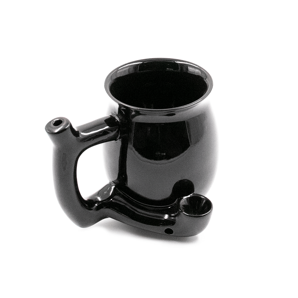 PIPE- WAKE AND BAKE MUG BLACK Wake 'n' Bake