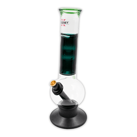 PLANET X - BUZZ - LIQUID COOLER GLASS BONG - GREEN Planet X
