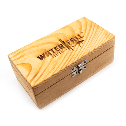 Waterfall Recycled Wood Rolling Box - Medium Waterfall