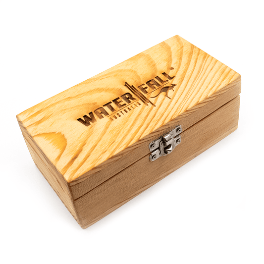Waterfall Recycled Wood Rolling Box - Medium Waterfall