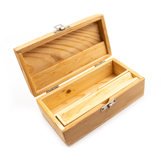 Waterfall Recycled Wood Rolling Box - Medium Waterfall