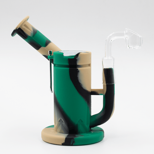 Steel Dab Silicone Bong - Camo Planet X