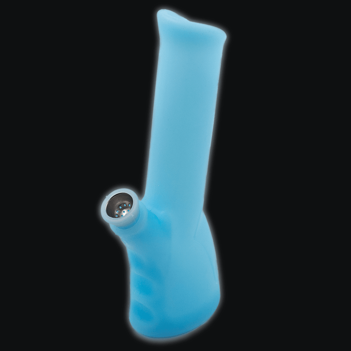 Gripper Glow Silicone Bong - Blue Planet X