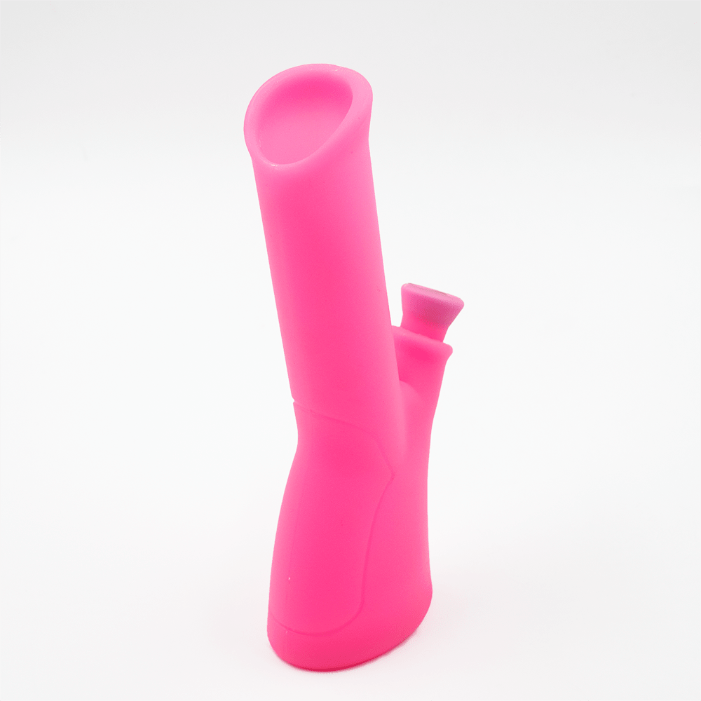 Gripper Glow Silicone Bong - Pink Planet X
