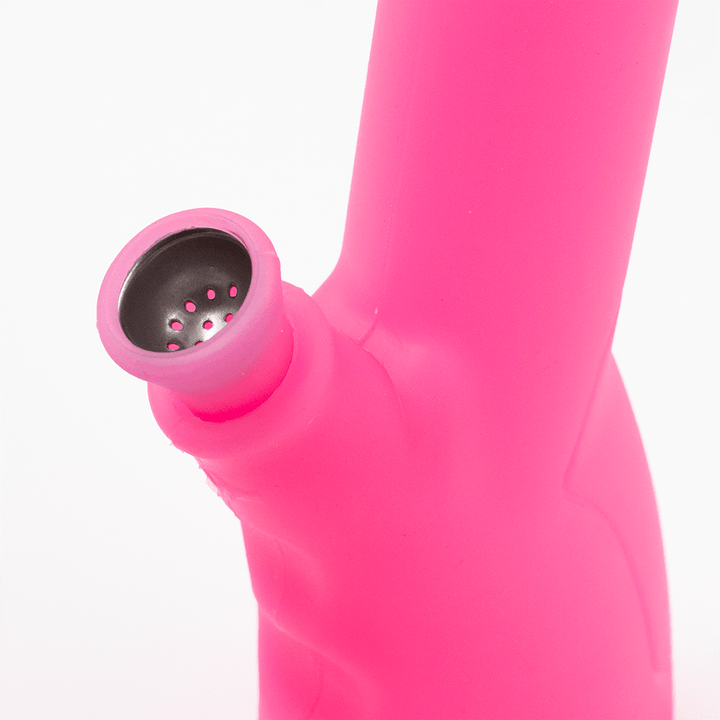 Gripper Glow Silicone Bong - Pink Planet X