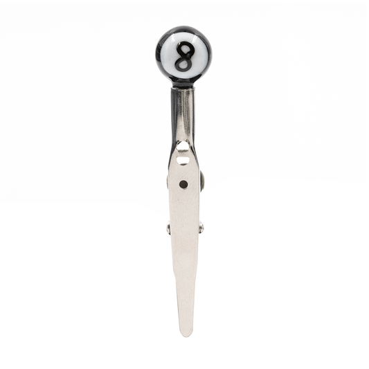 Roach Clip - 8 Ball Glass The Bong Shop