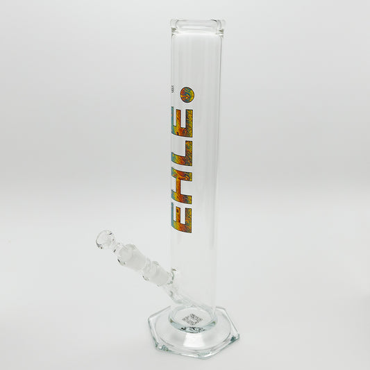 EHLE - Cylinder Straight Glass Bong - Psychedelic EHLE