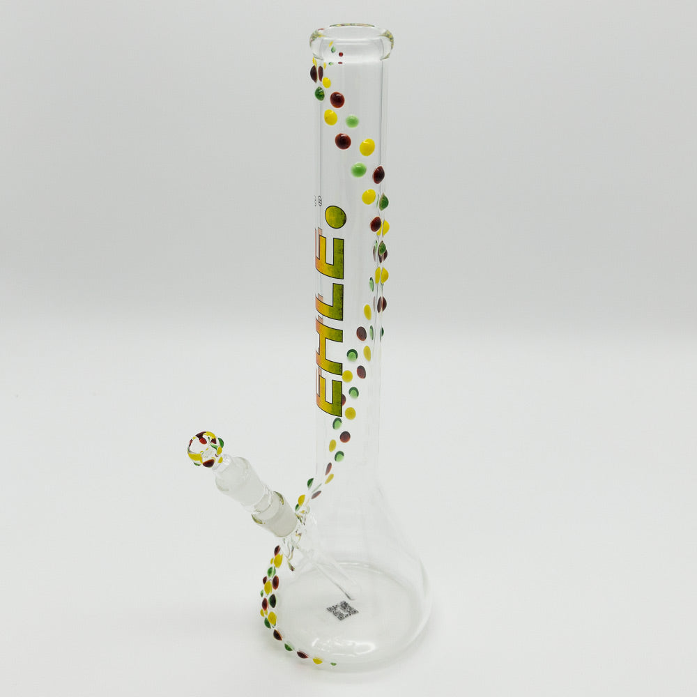 EHLE - Beaker Glass Bong - Rasta EHLE